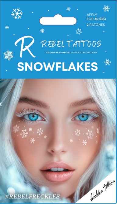 White Snowflakes Temporary Freckles Tattoo | Bookazine HK