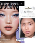 Silver Space Temporary Freckles Tattoo