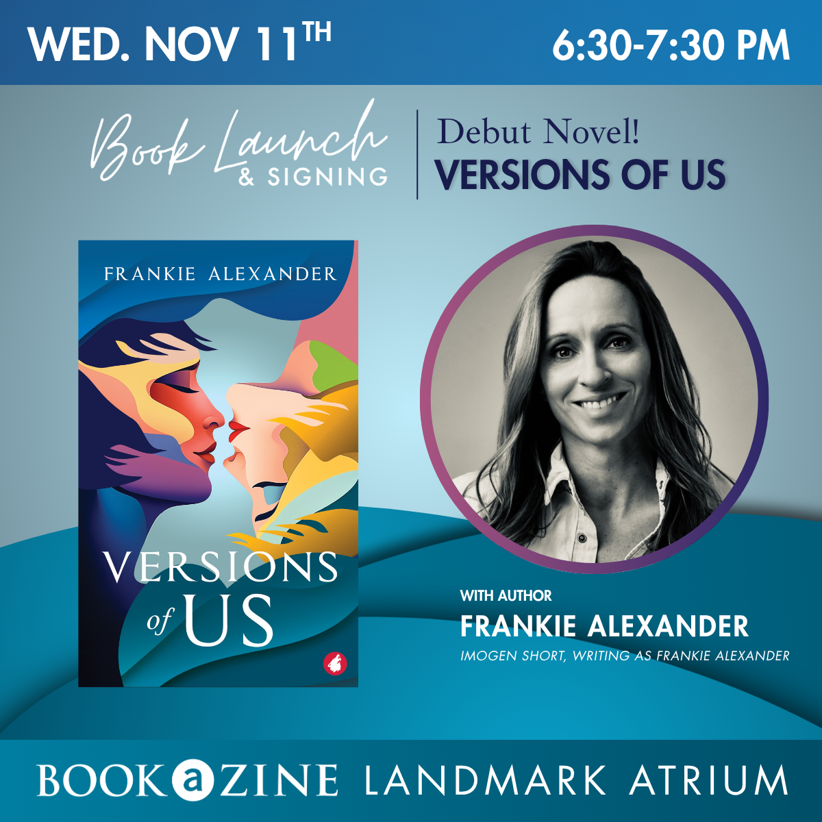 Book Launch &amp; Signing: Debut Novel! Versions of Us