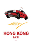 Hong Kong Red Taxi Offset Print | Bookazine HK