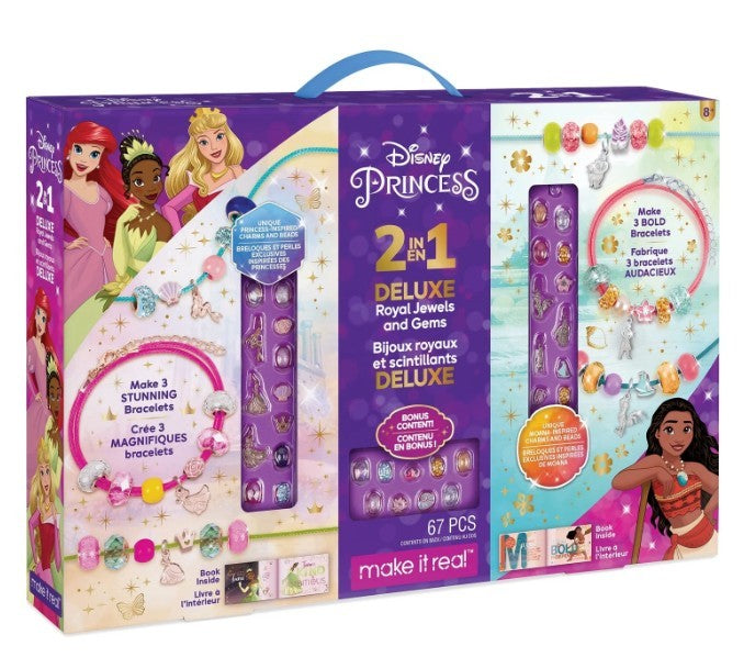 2 In 1 Disney Princess And Moana Royal Jewels And Gems | Bookazine HK
