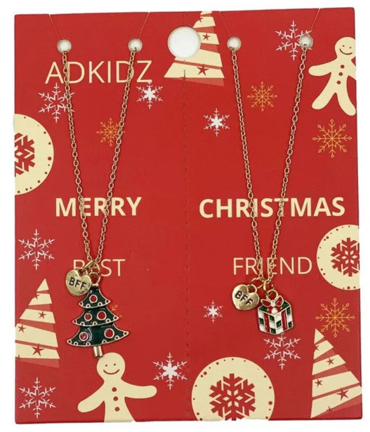 BFF Christmas Tree & Present Necklace | Bookazine HK