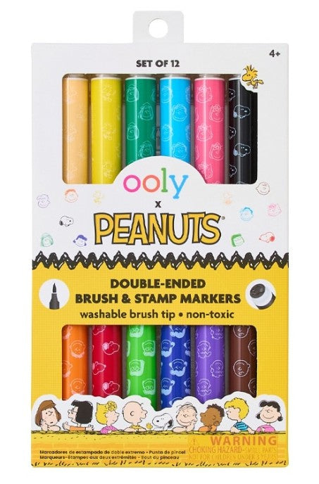 Ooly X Peanuts: Double-Ended Brush & Stamp Markers | Bookazine HK