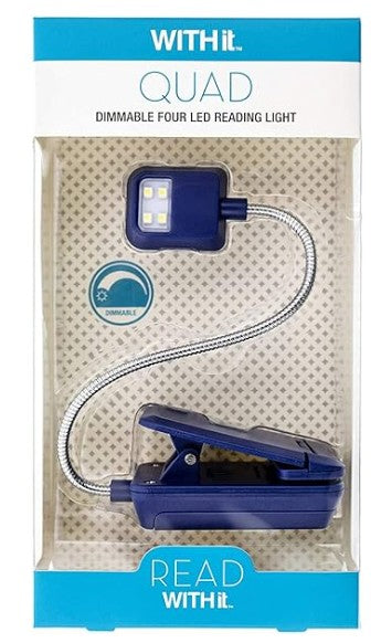Navy Quad Clip On Book Light | Bookazine HK