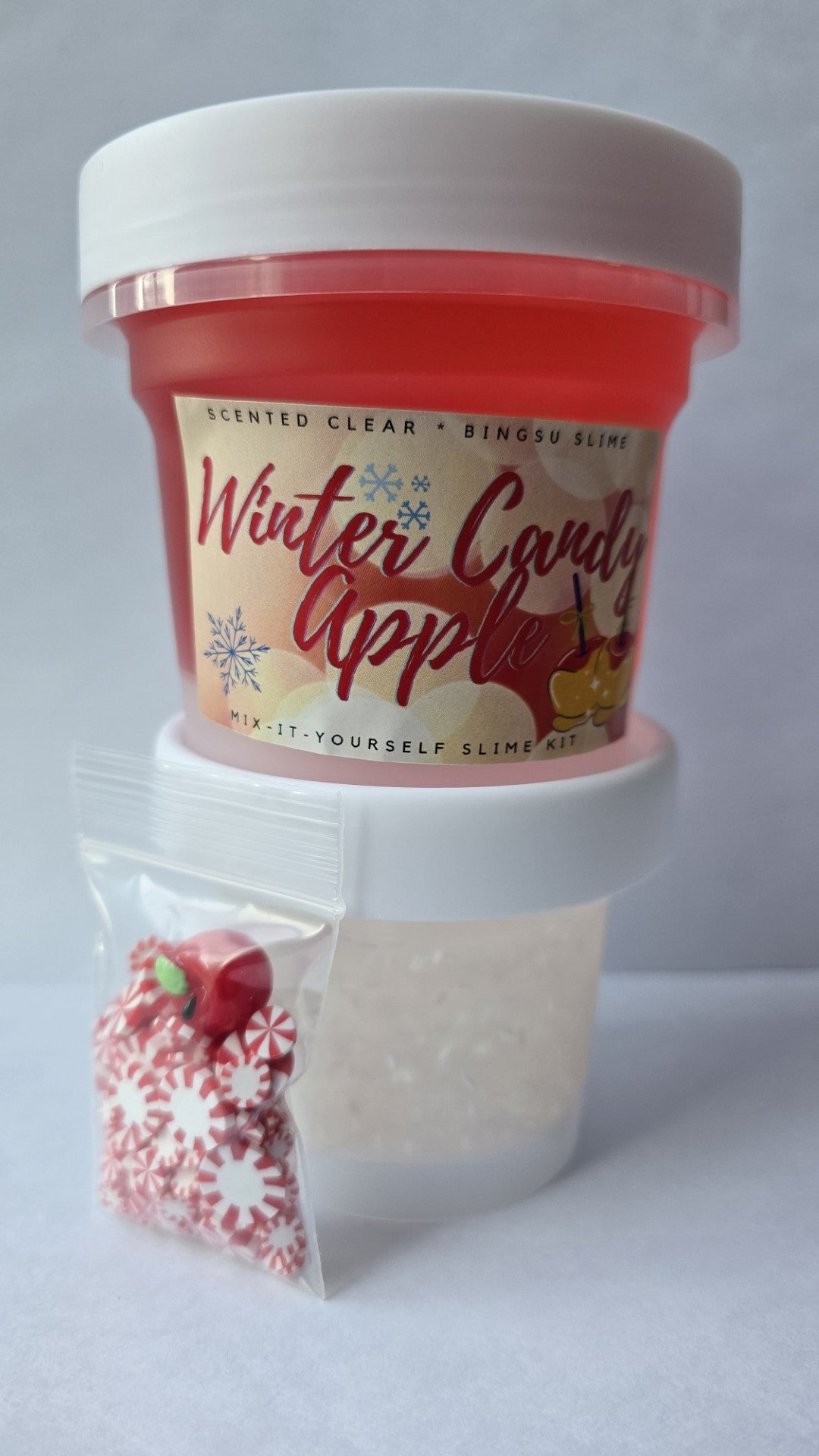 Winter Candy Apple Slime