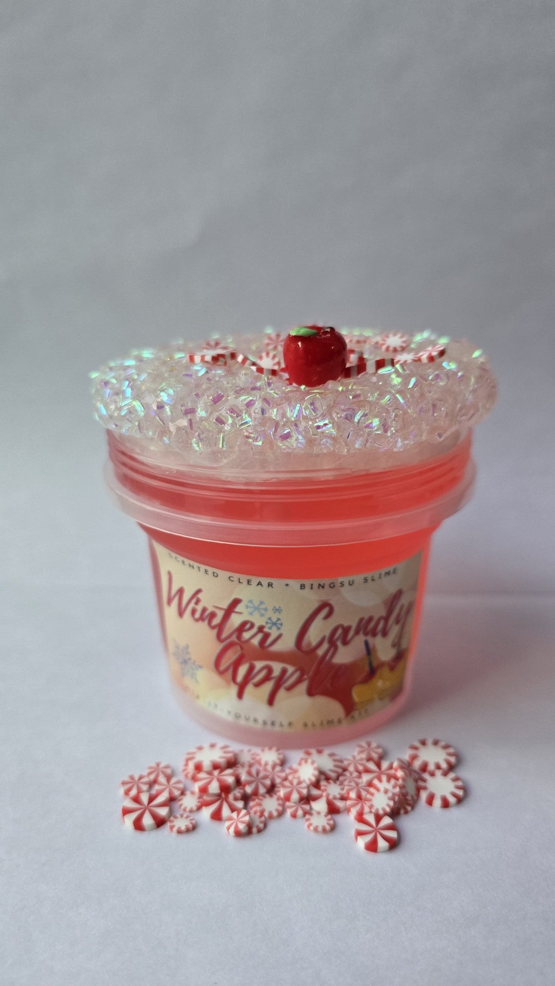 Winter Candy Apple Slime