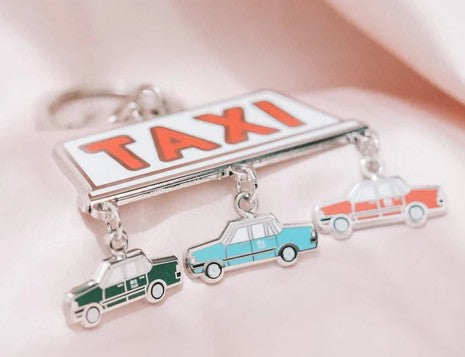 Taxi Enamel Keychain | Bookazine HK