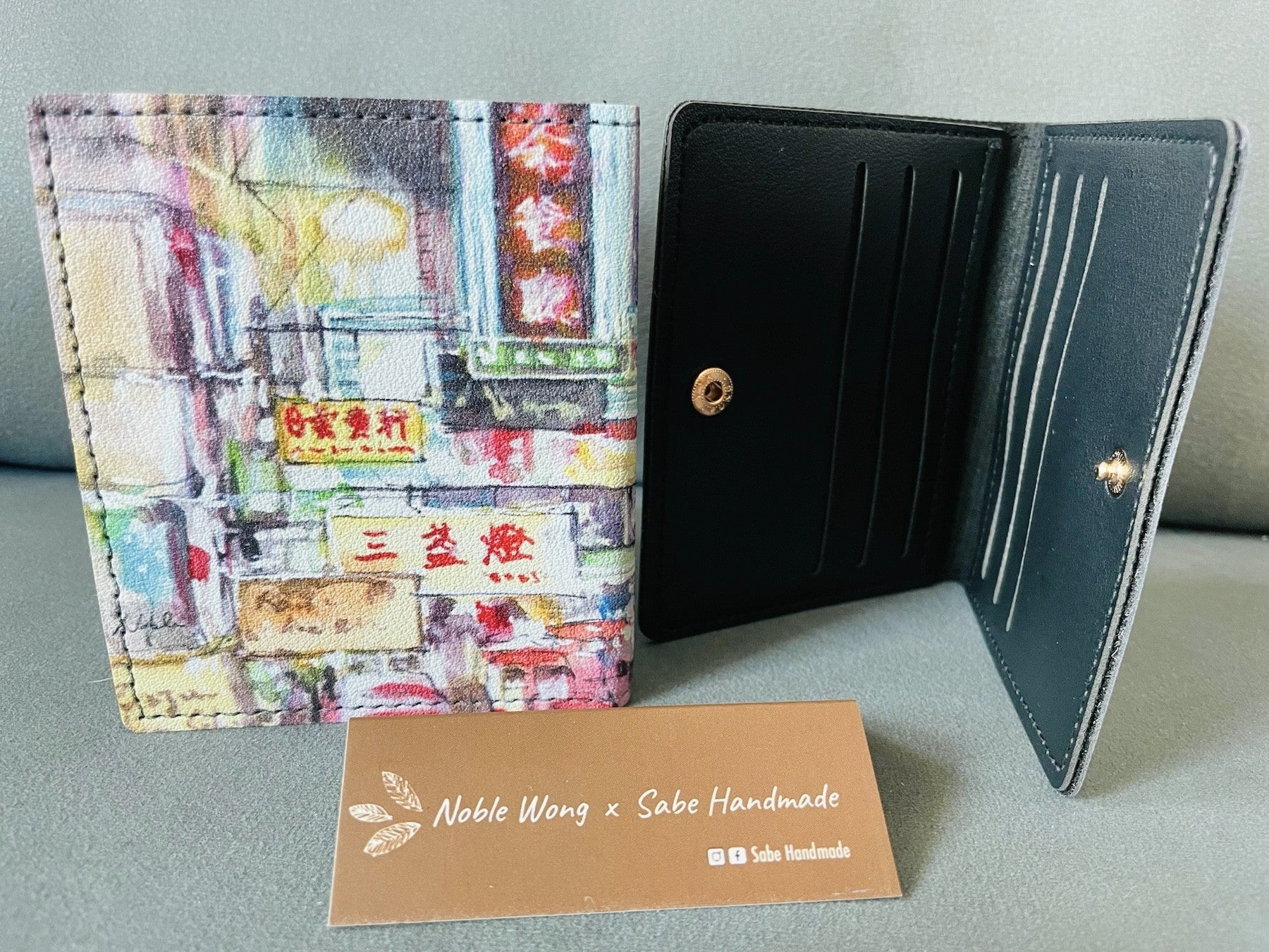 Neon Lights Leather Card Case | Bookazine HK