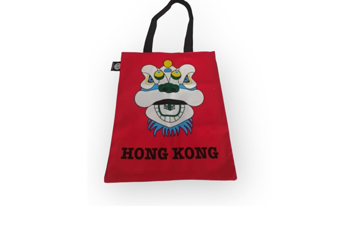 Tsim Sha Tsui Lion Head Canvas Tote Bag | Bookazine HK