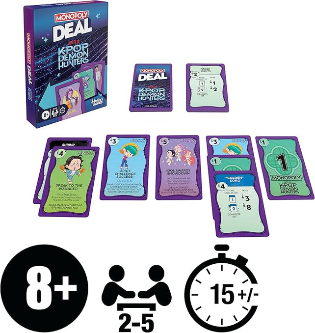 Monopoly Deal: KPop Demon Hunters Card Game