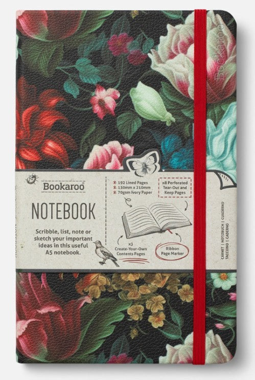 Bookaroo Dark Floral A5 Journal | Bookazine HK