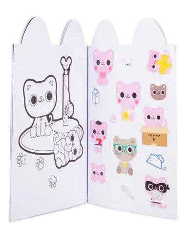 Cat Colouring Book With Sticker Page | Bookazine HK