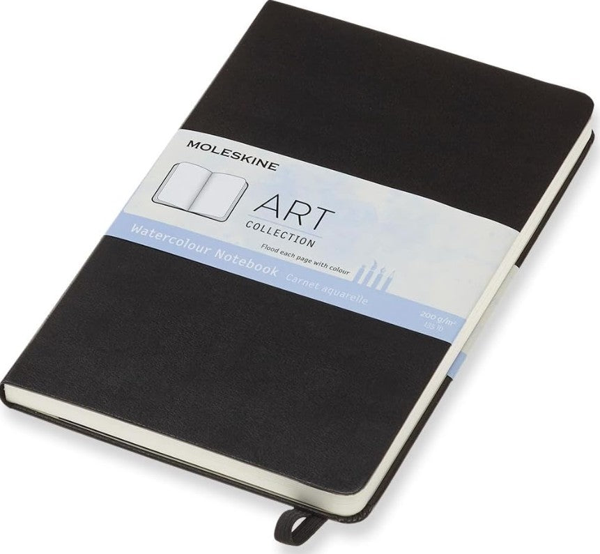 Art Watercolour Notebook Portrait Large Black Hardcover | Bookazine HK