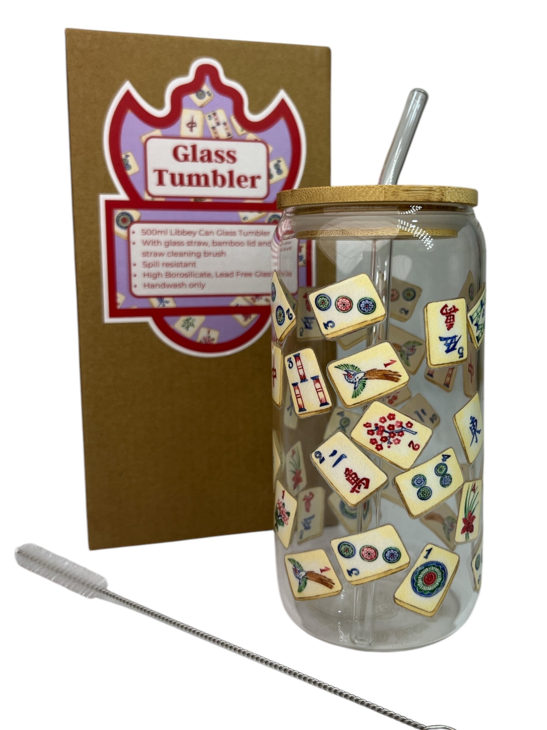 Mahjong Glass Tumbler | Bookazine HK