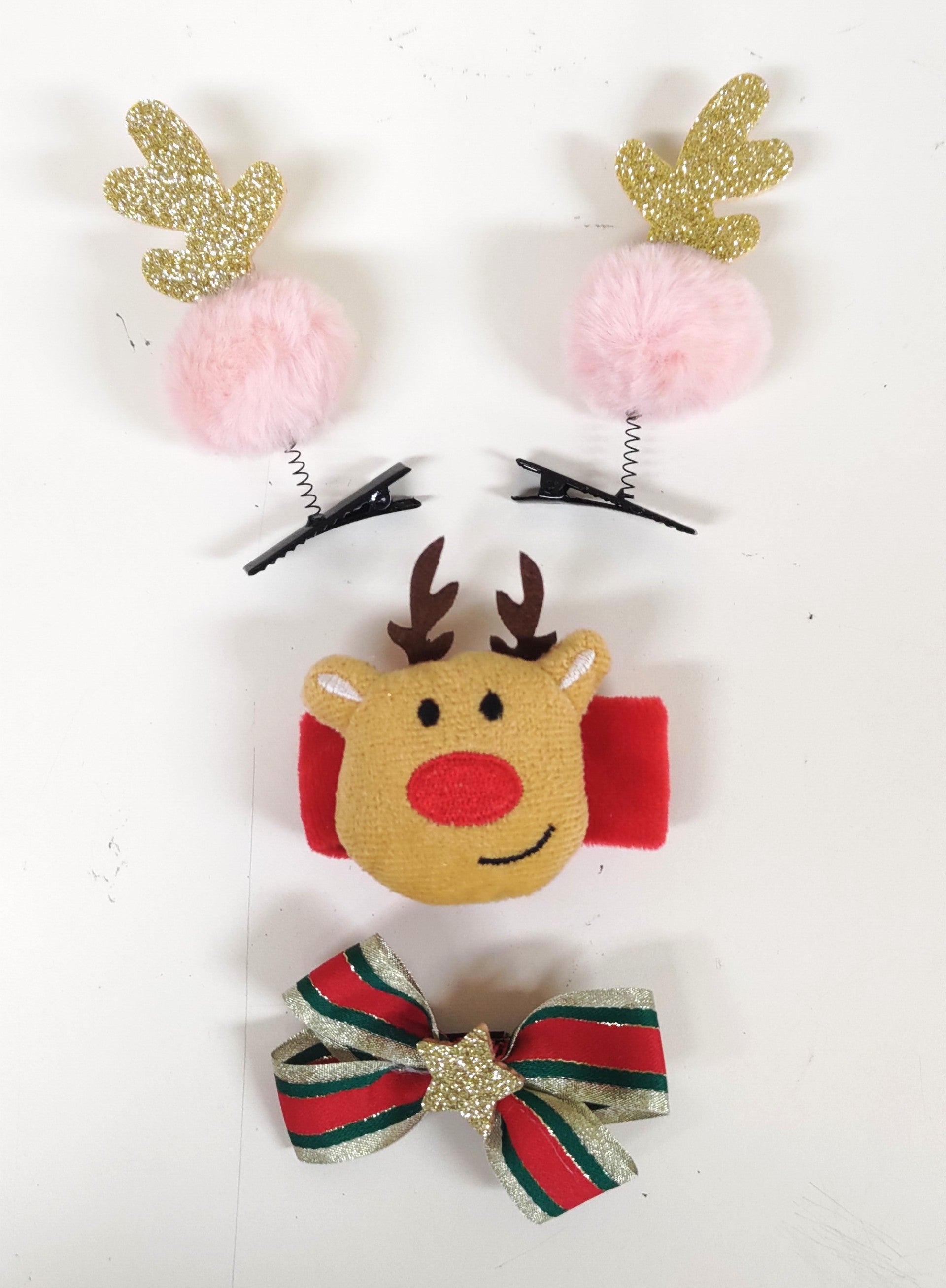 Christmas Themed Hairclip Set (3Pcs) | Bookazine HK