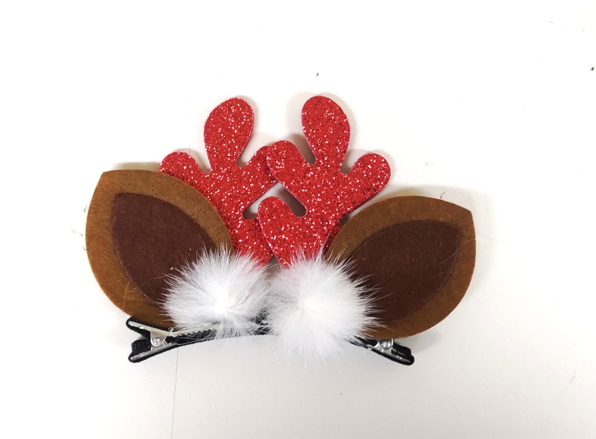Glittery Reindeer Ears Hairclip | Bookazine HK