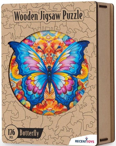 Butterfly Wooden Jigsaw Puzzle 176Pcs | Bookazine HK
