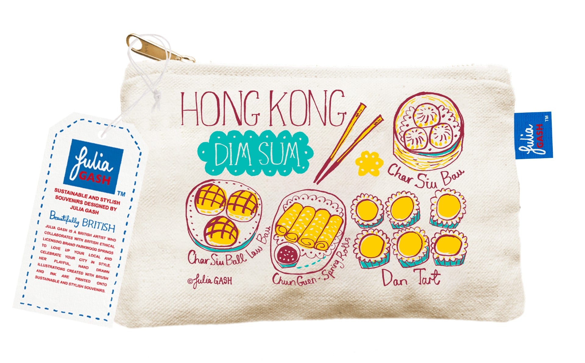 Dim Sum Mini Zip Purse Natural | Bookazine HK