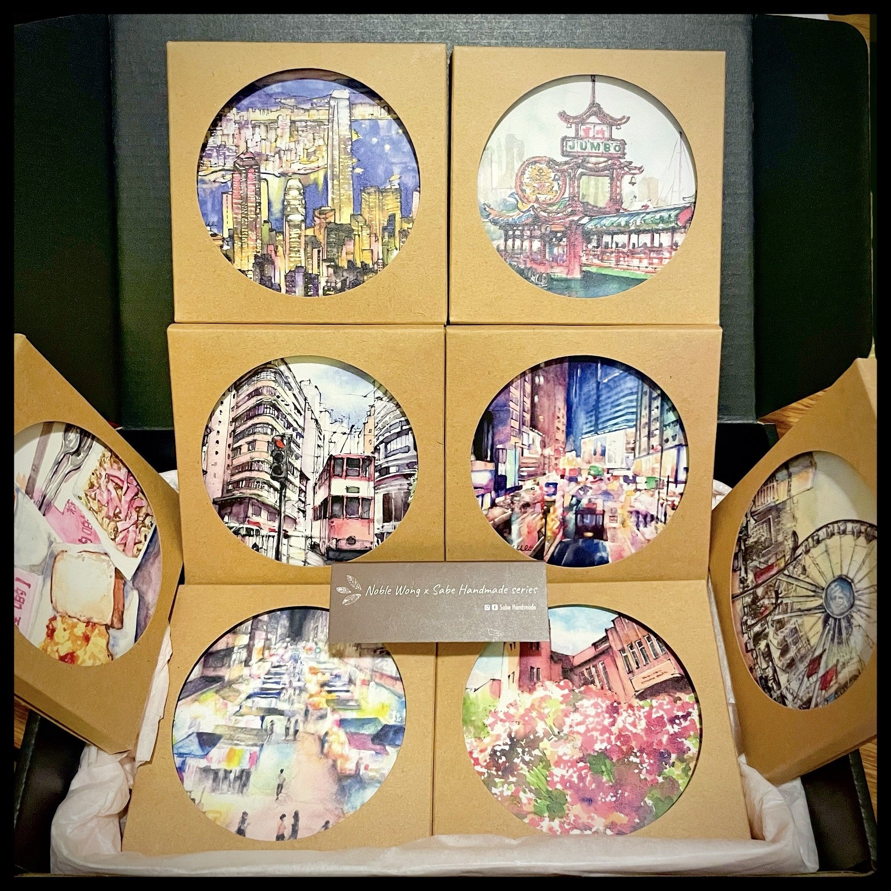 My Hong Kong Coasters - 8 Designs In A Box Set | Bookazine HK