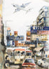 Plane Overhead Kai Tak Airport Postcard | Bookazine HK