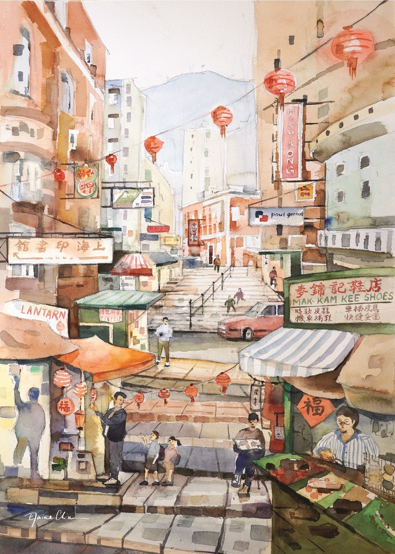 Florish Pottinger Street Postcard | Bookazine HK