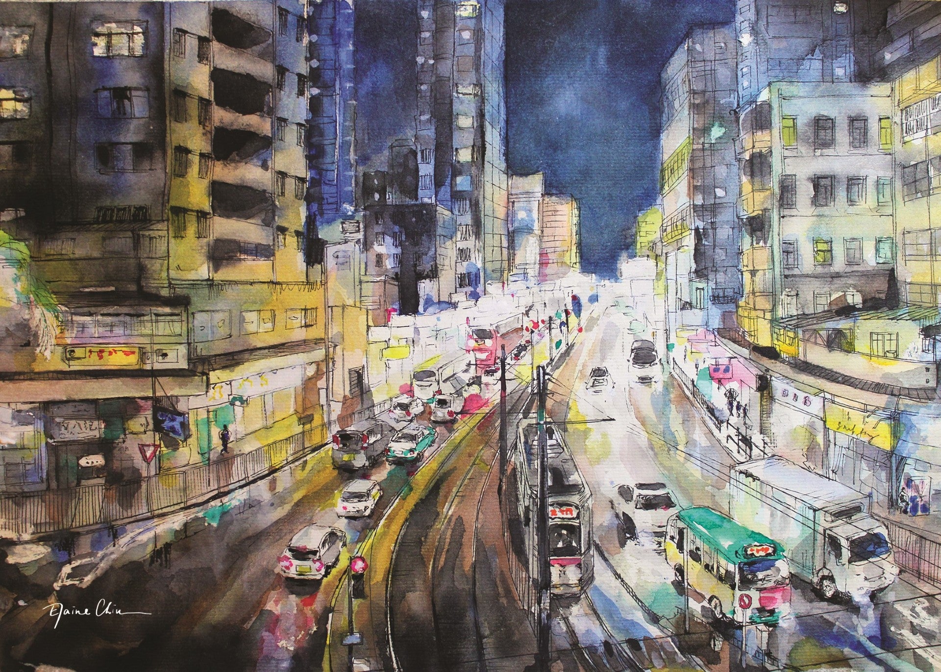 Light And Shadow Yuen Long Postcard | Bookazine HK