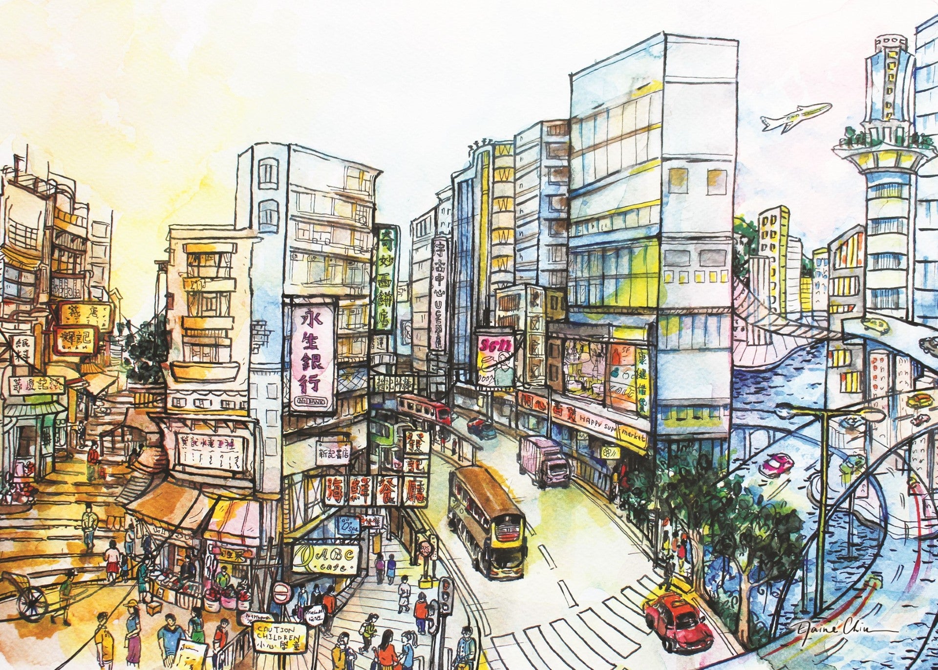 Time Traveling Hong Kong Postcard  | Bookazine HK