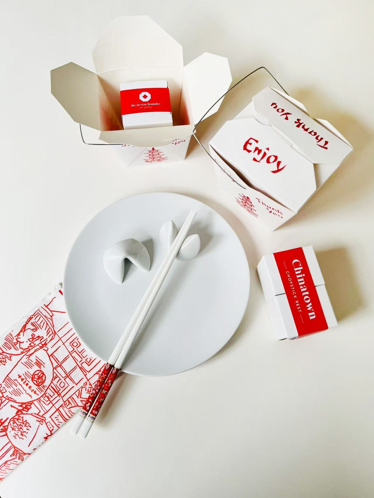 Fortune Cookie Chopstick Rests Set Of 4 | Bookazine HK