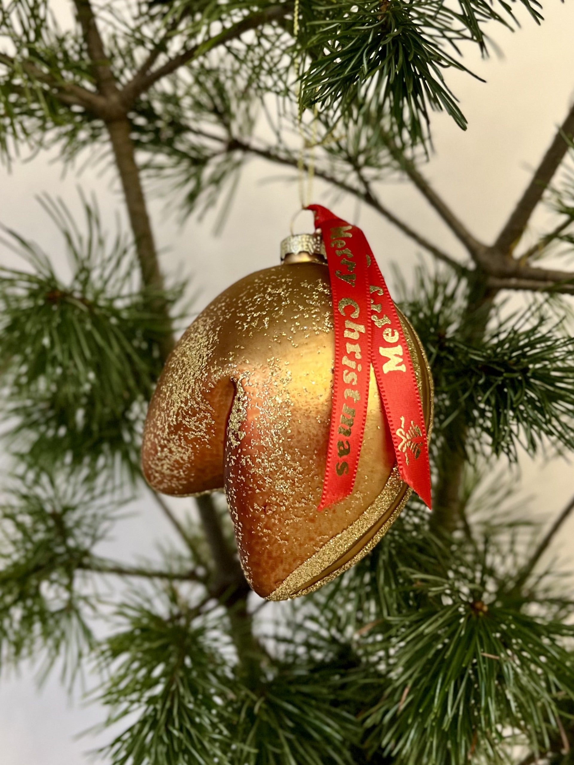 Glass Fortune Cookie Festive Ornament | Bookazine HK