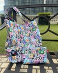 Queen Rainbow Canvas Bag With Pouch