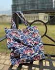 Dragon Navy Canvas Bag With Pouch | Bookazine HK