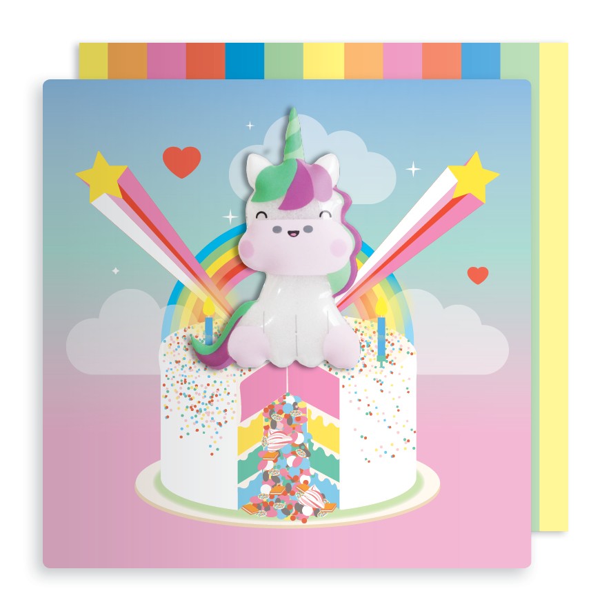 Unicorn Rainbow Birthday Magnet Card | Bookazine HK