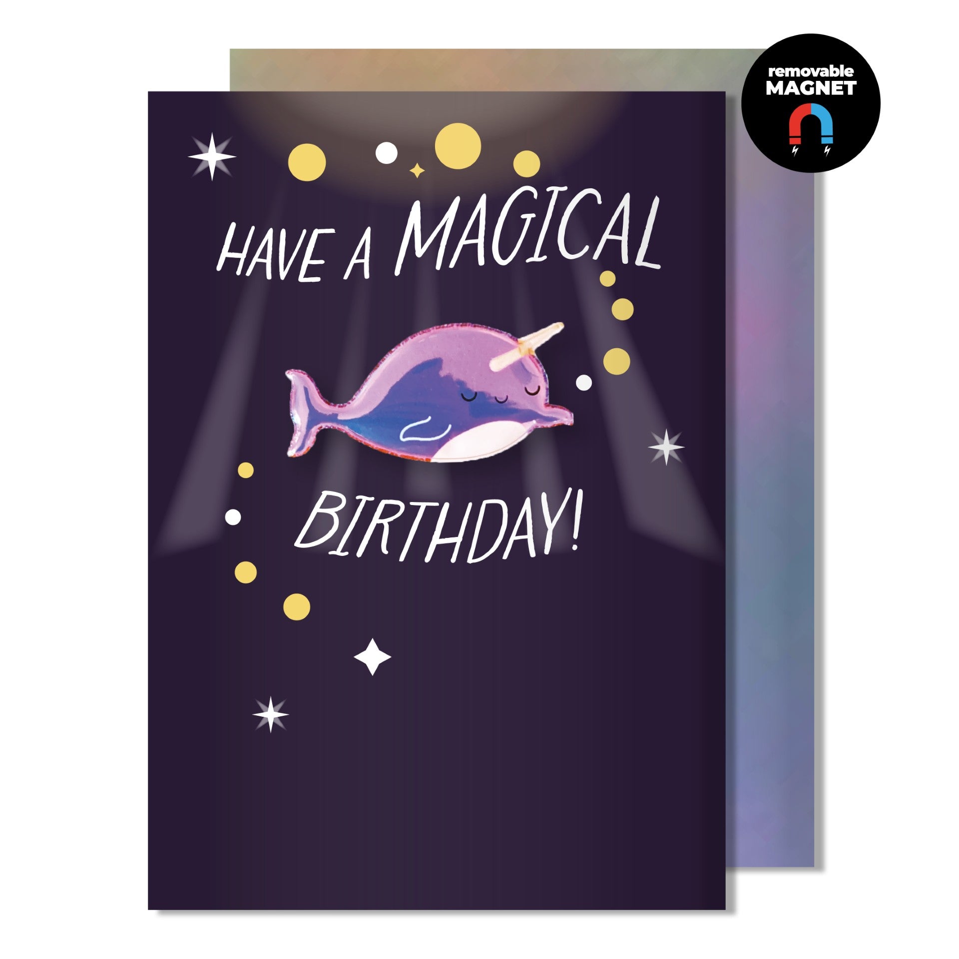 Magical Narwhal Birthday Magnet Card | Bookazine HK