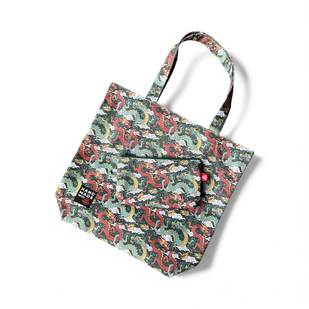 Dragon Green Canvas Bag With Pouch | Bookazine HK