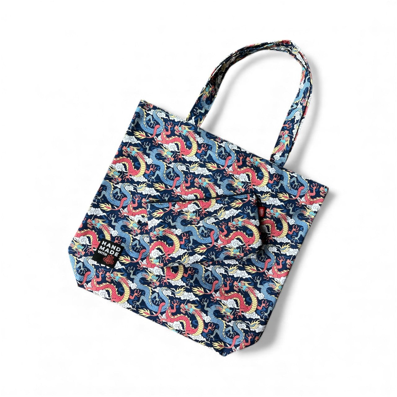 Dragon Navy Canvas Bag With Pouch | Bookazine HK