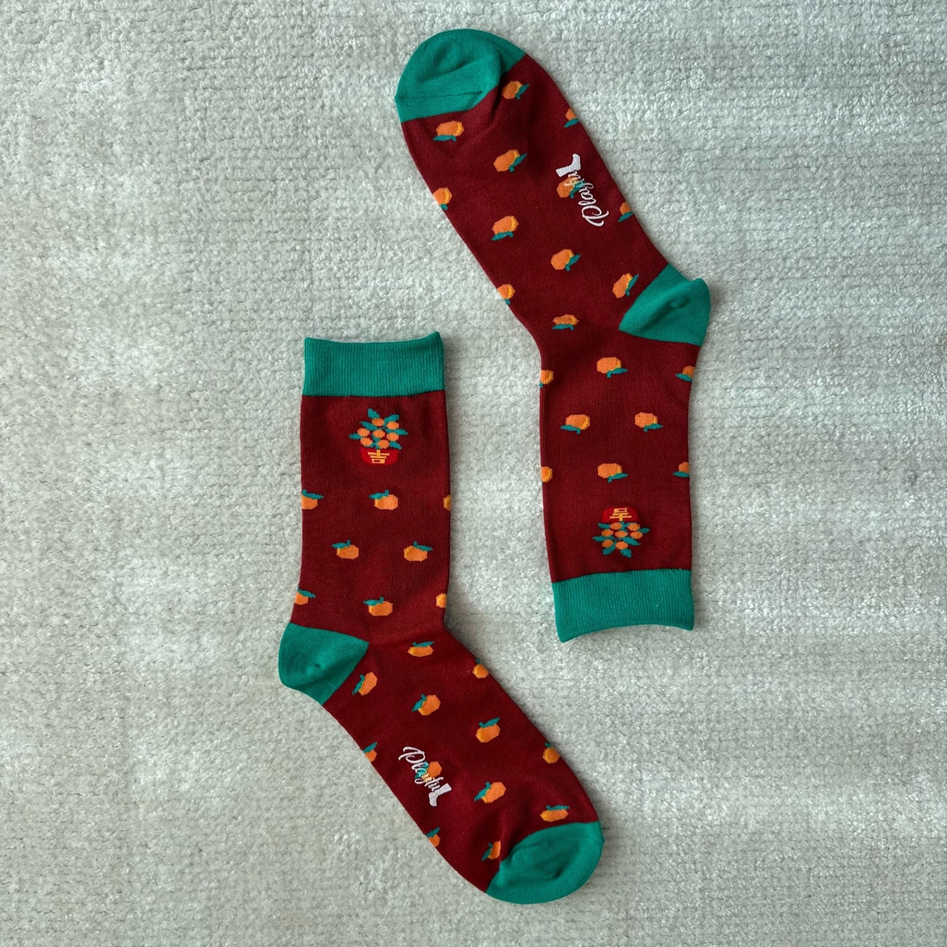 Lucky Mandarin Orange Socks | Bookazine HK