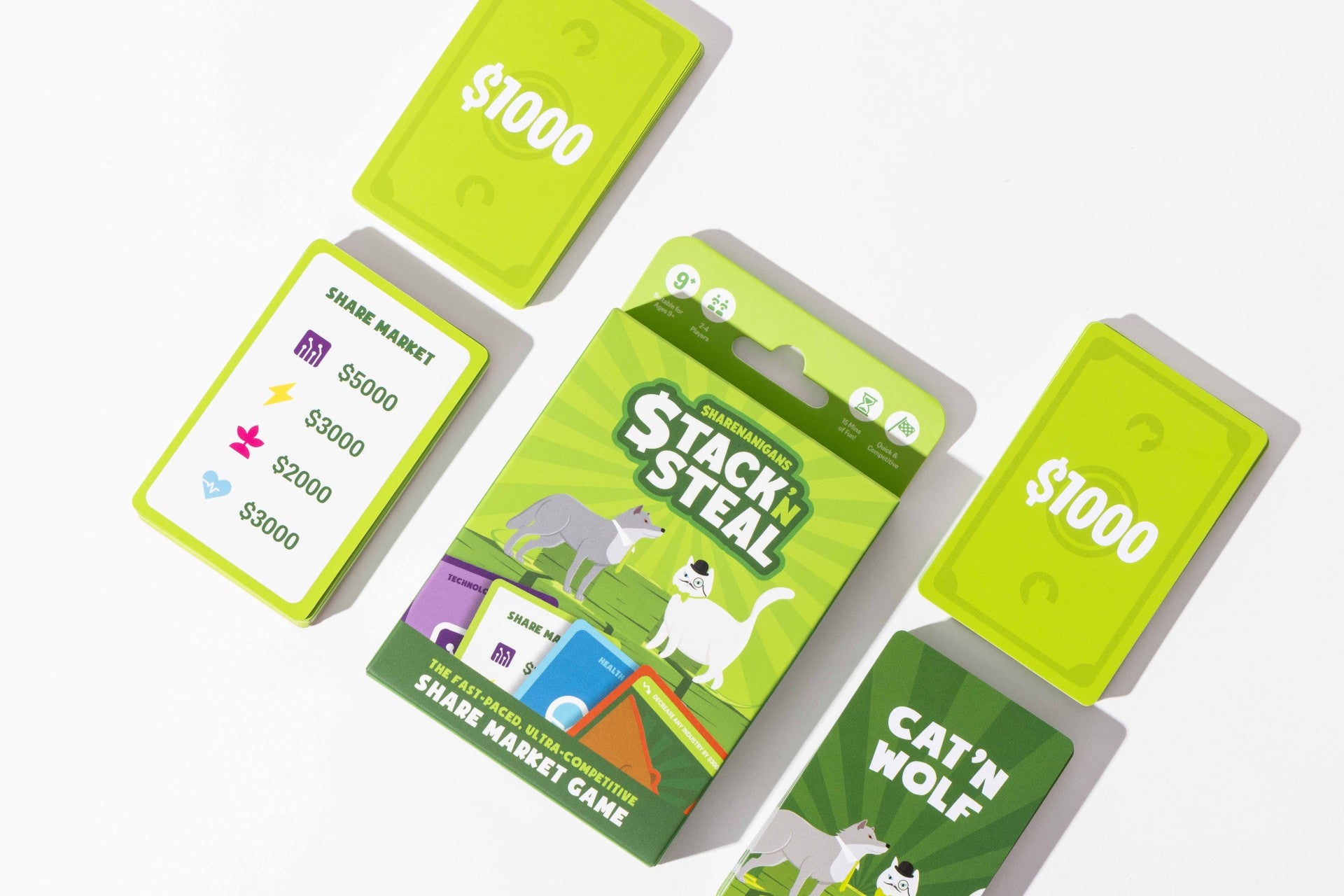 Sharenanigans Stack N Steal Card Game | Bookazine HK