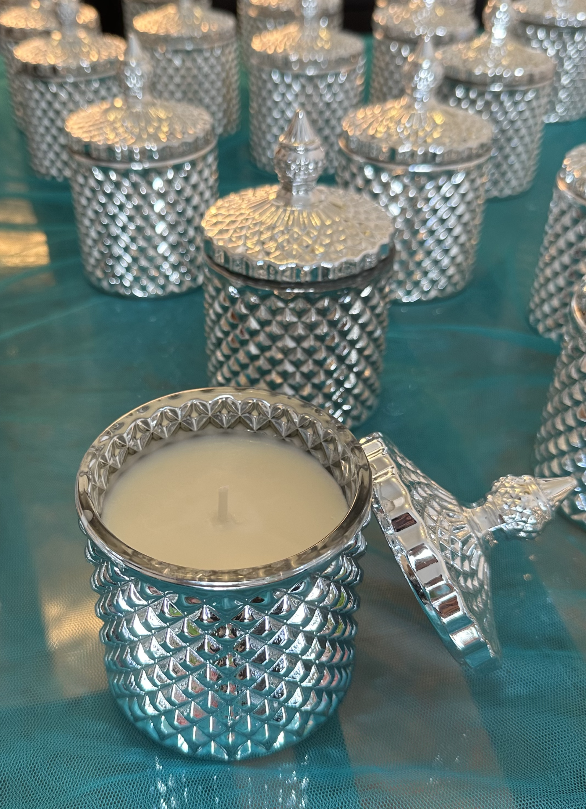 Kent Silver Electroplated Crystal Jar Candle | Bookazine HK