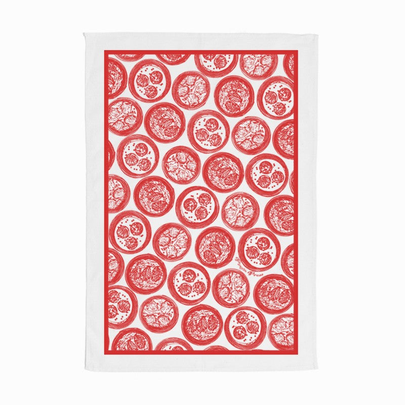 Red Dim Sum Tea Towel | Bookazine HK