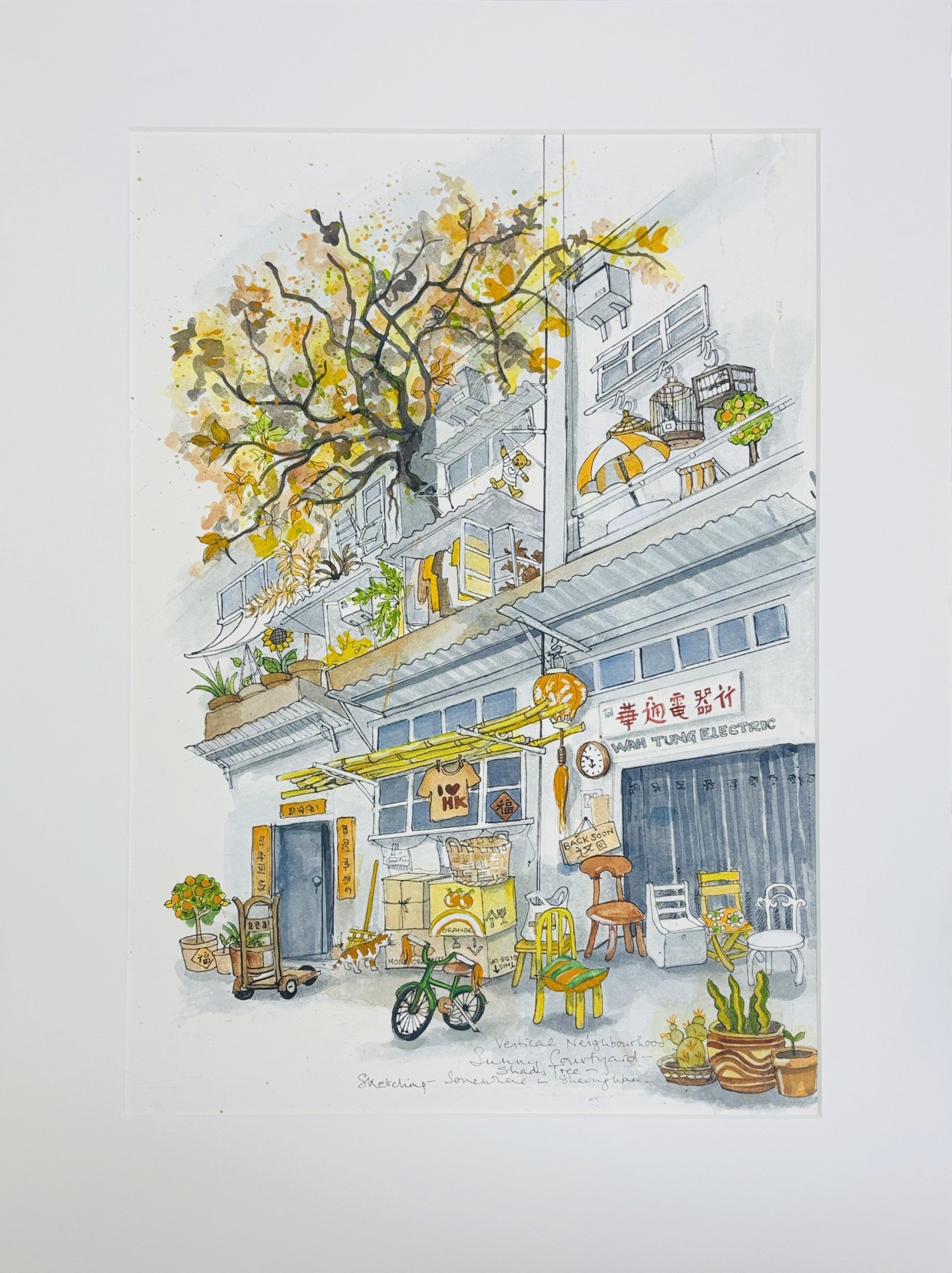 Wah Tung Yellowish Orange Original Painting | Bookazine HK