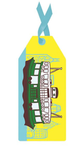 Yellow Ferry Gift Tag | Bookazine HK