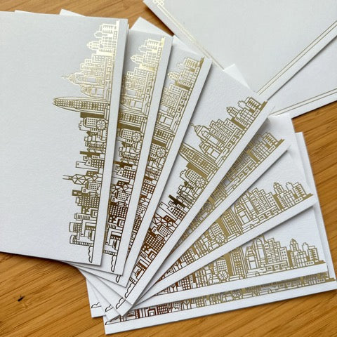 Luxe Skyline Boxed Note Cards | Bookazine HK