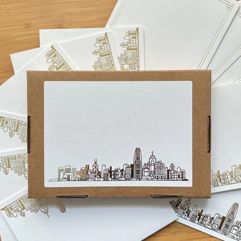 Luxe Skyline Boxed Note Cards | Bookazine HK