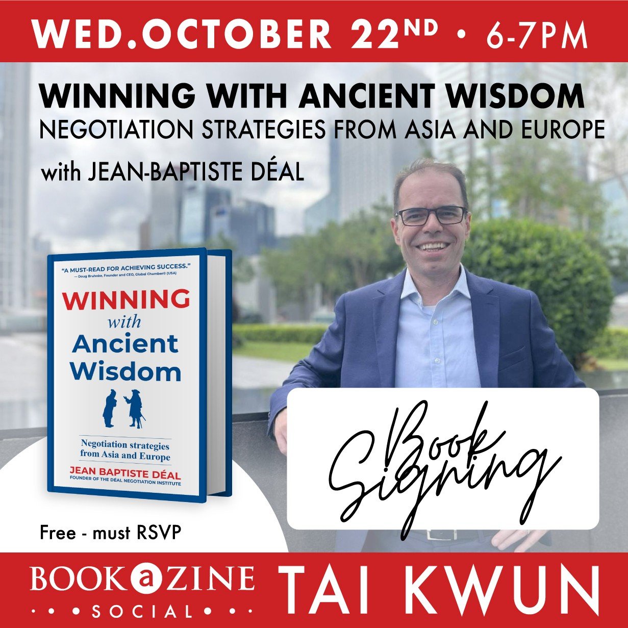 Book Signing Event with Jean-Baptiste Déal