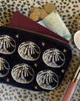 Navy Baozi Velvet Purse