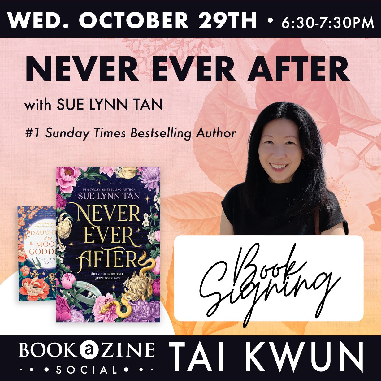 Book Launch &amp; Signing: Never Ever After By Sue Lynn Tan