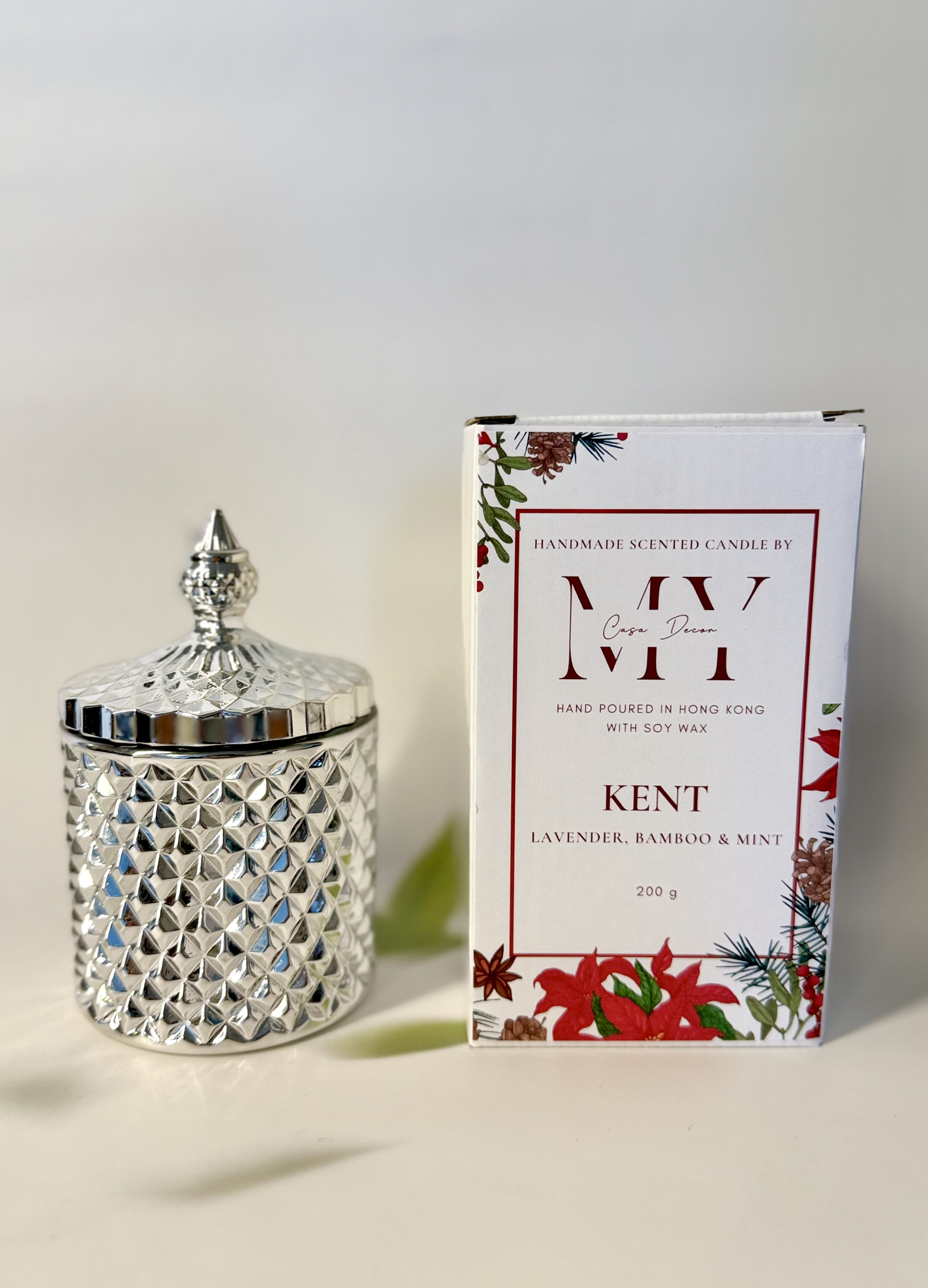 Kent Silver Electroplated Crystal Jar Candle | Bookazine HK