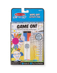 Game On! Wipe-Off Activity Pad - On the Go Travel Activity