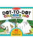 Abc 123 Dot To Dot Coloring Pad Wild Animals
