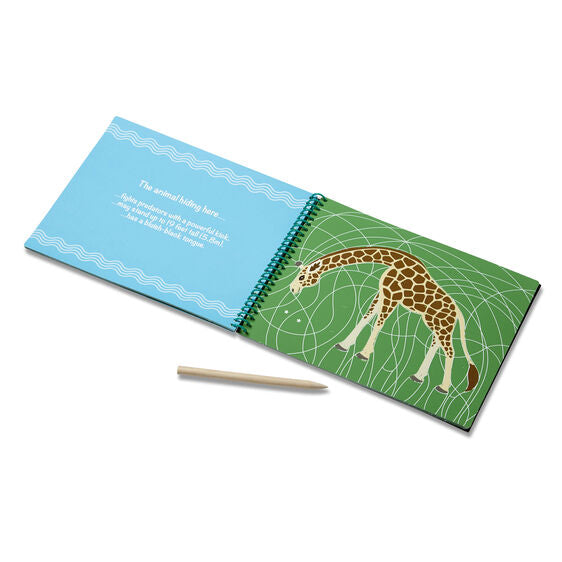 On the Go Scratch Art: Hidden Picture Pad - Safari Animals
